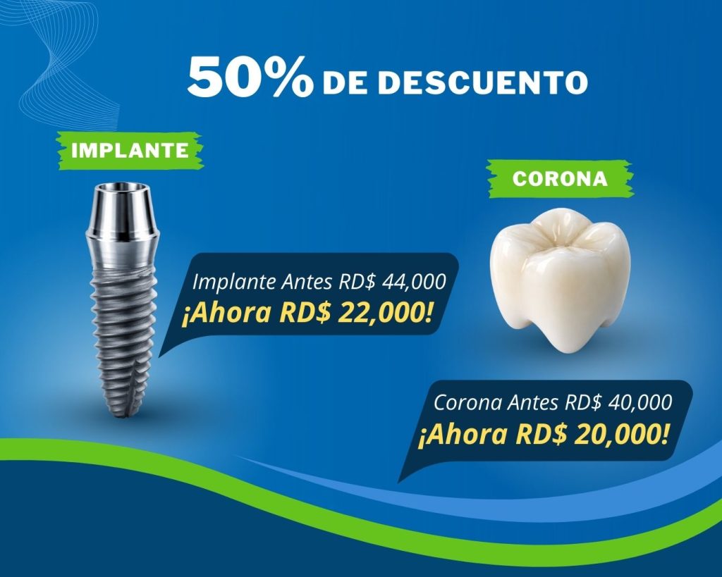 Implantes dentales con 50% de descuento - Dentistica Emmanuel