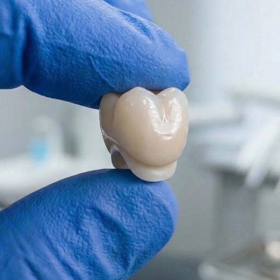 Prótesis fija sobre pilares — corona dental